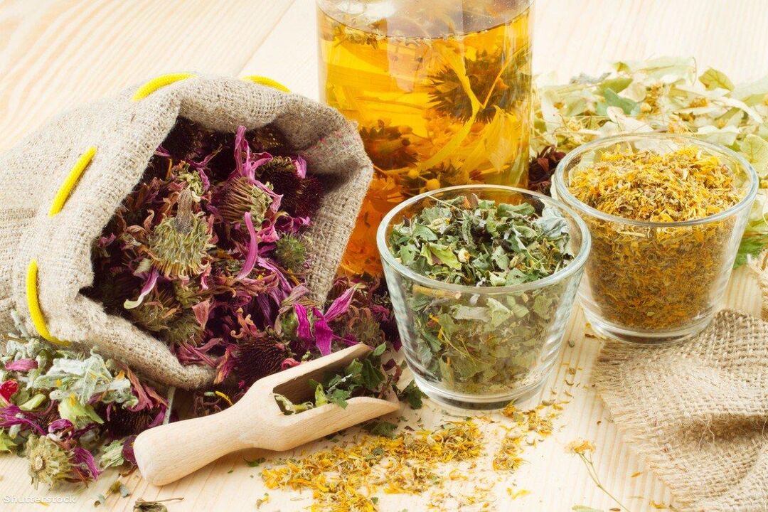 Medicinal herbs for folk therapy of elbow psoriasis